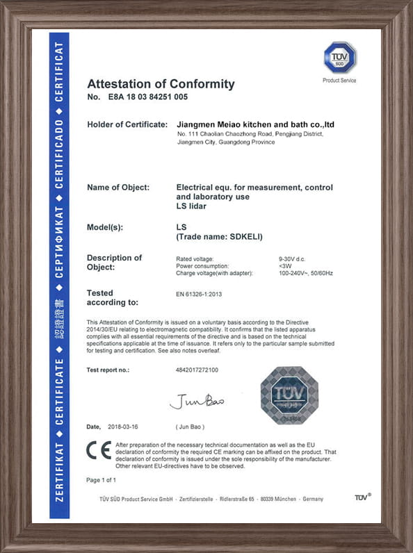Attestation of Conformity
