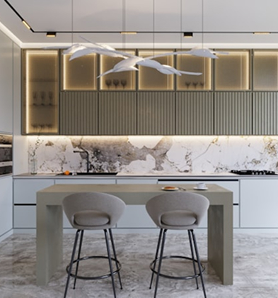 U-Shaped Kitchen Design