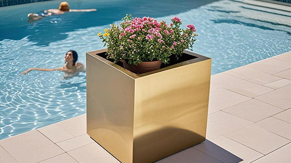 Stainless Steel Flower Pot