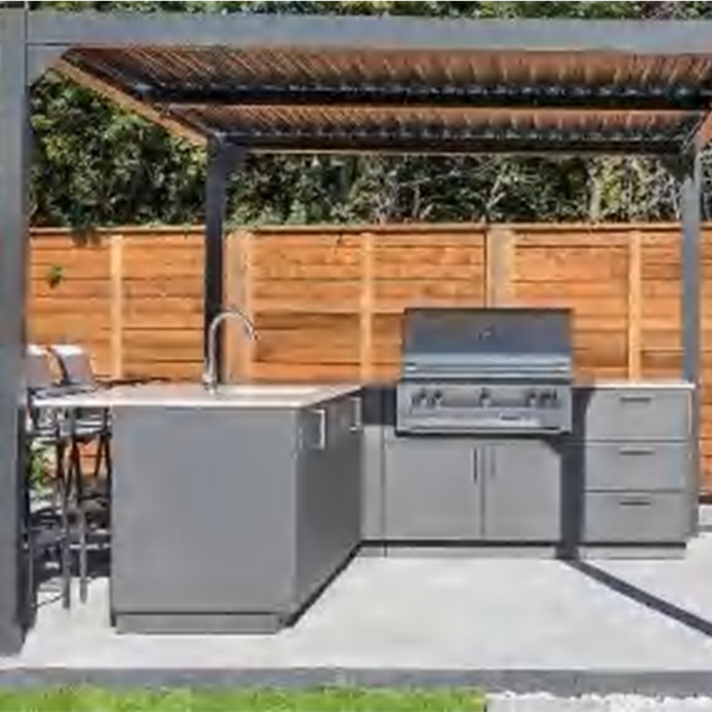 Outdoor Stainless Steel BBQ Kitchen Cabinet System