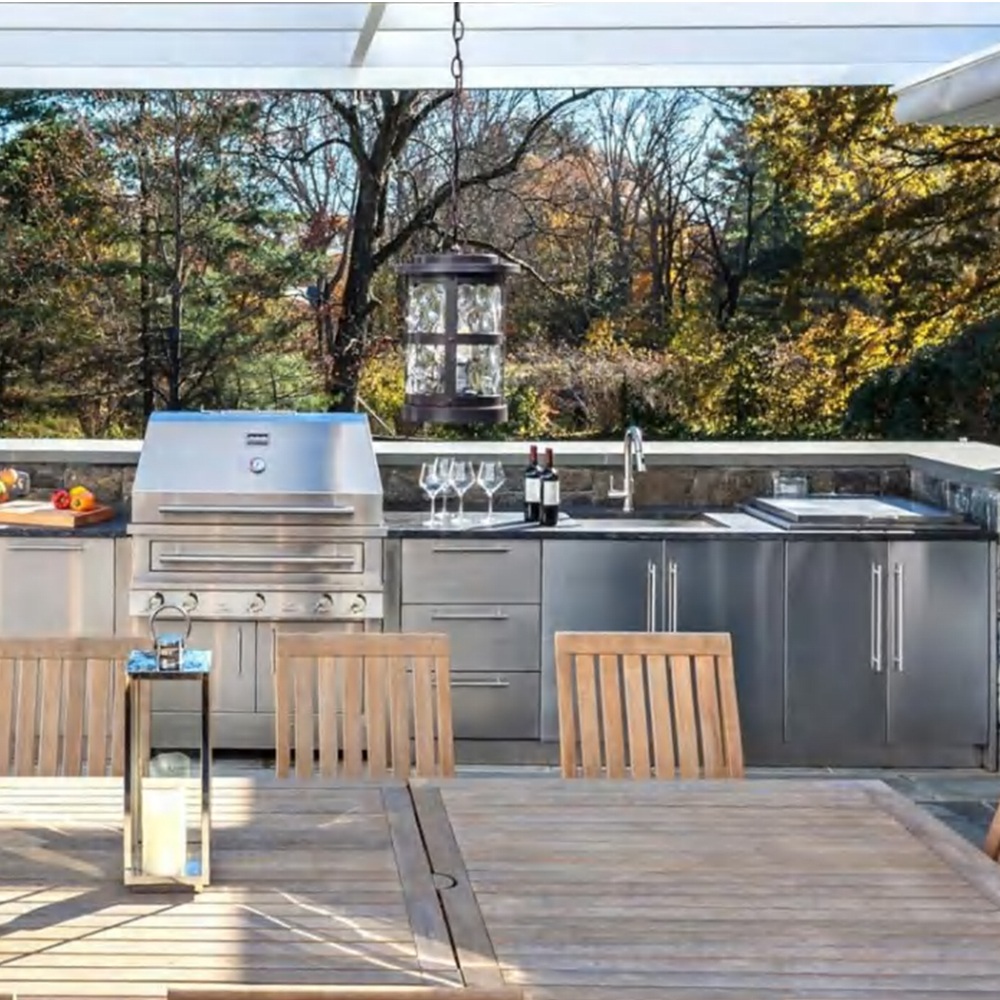 Outdoor Stainless Steel BBQ Kitchen Cabinet System
