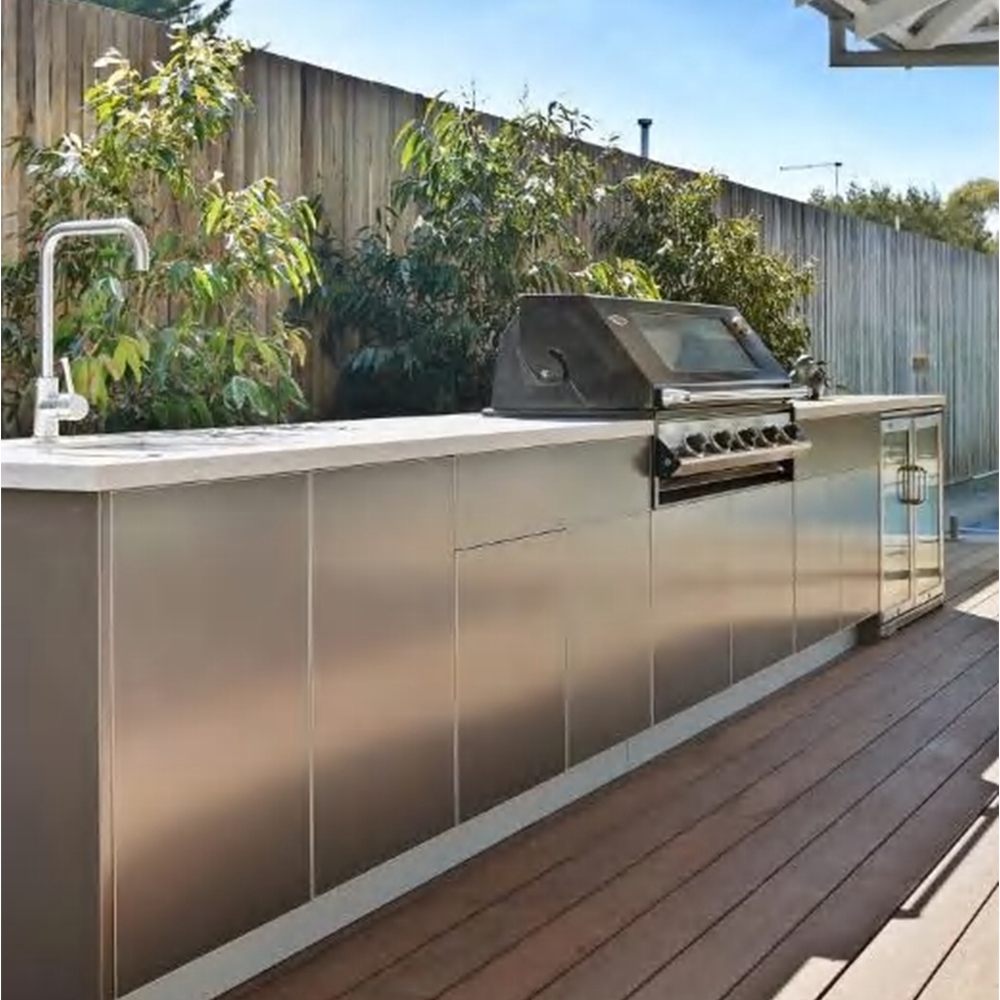 Outdoor Stainless Steel BBQ Kitchen Cabinet System