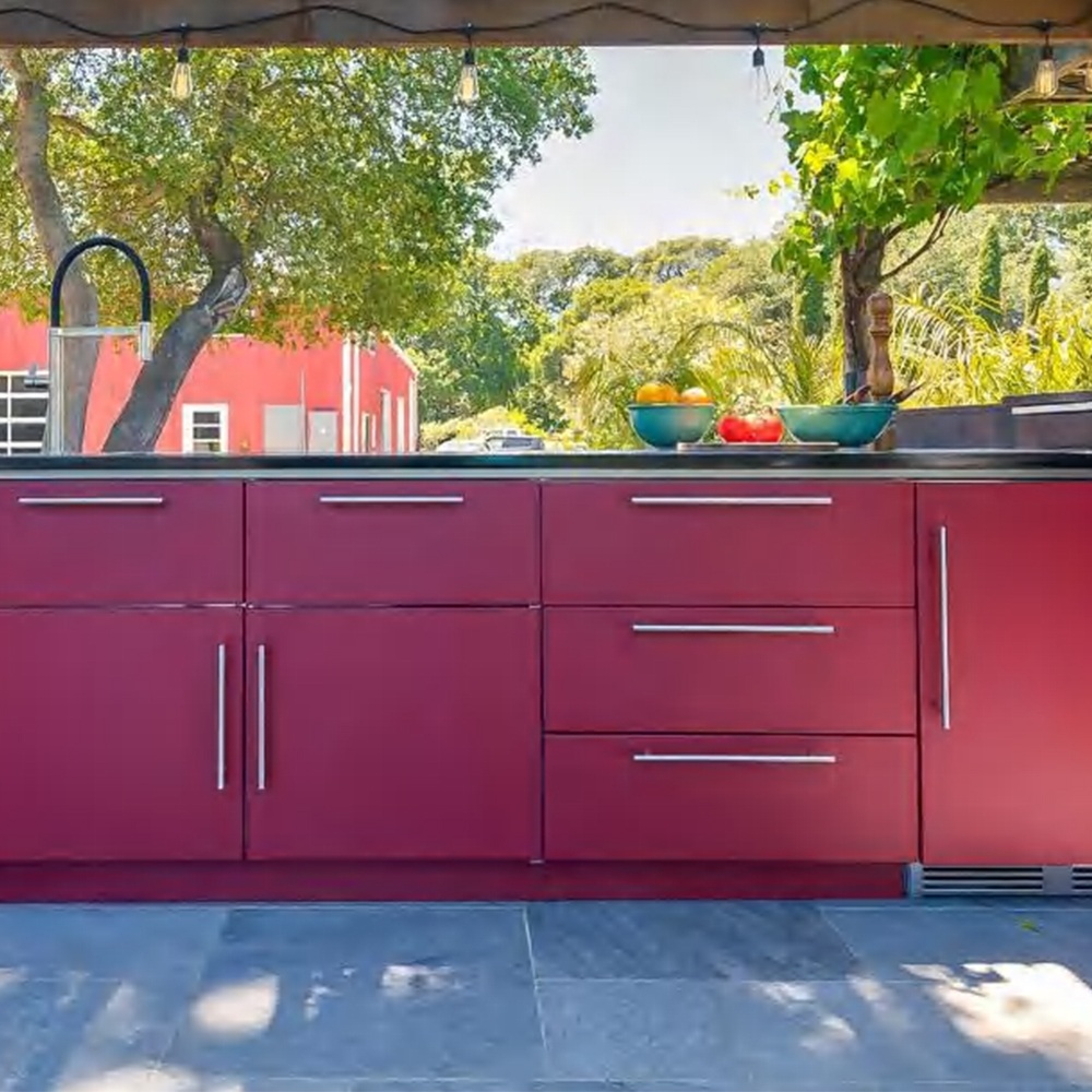 Outdoor Stainless Steel BBQ Kitchen Cabinet System