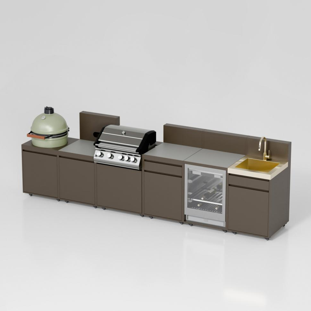 Modern Outdoor Stainless Steel Kitchen Cabinet