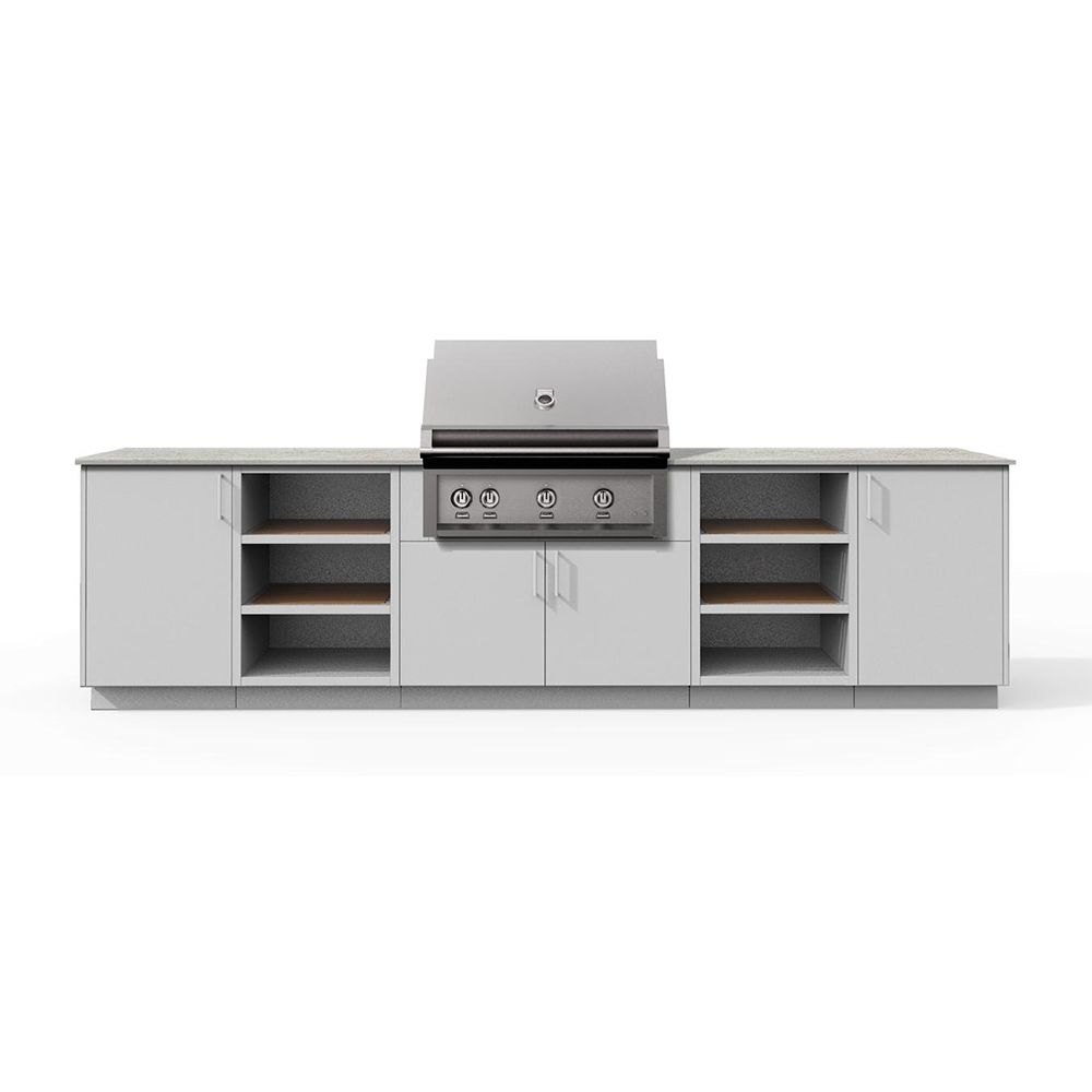 Outdoor Stainless Steel Grill Cabinet with Hestan Outdoor 36