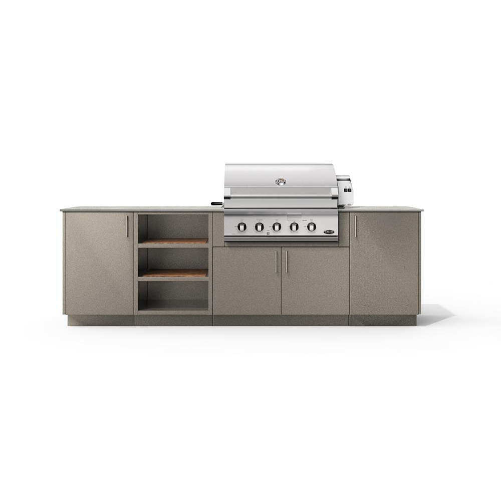 Outdoor Stainless Steel Grill Cabinet with Aspire Built-in Grill