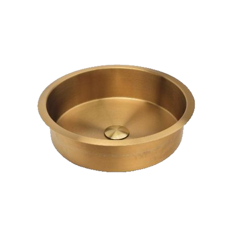 WT400 Round Stainless Steel Vessel Sink