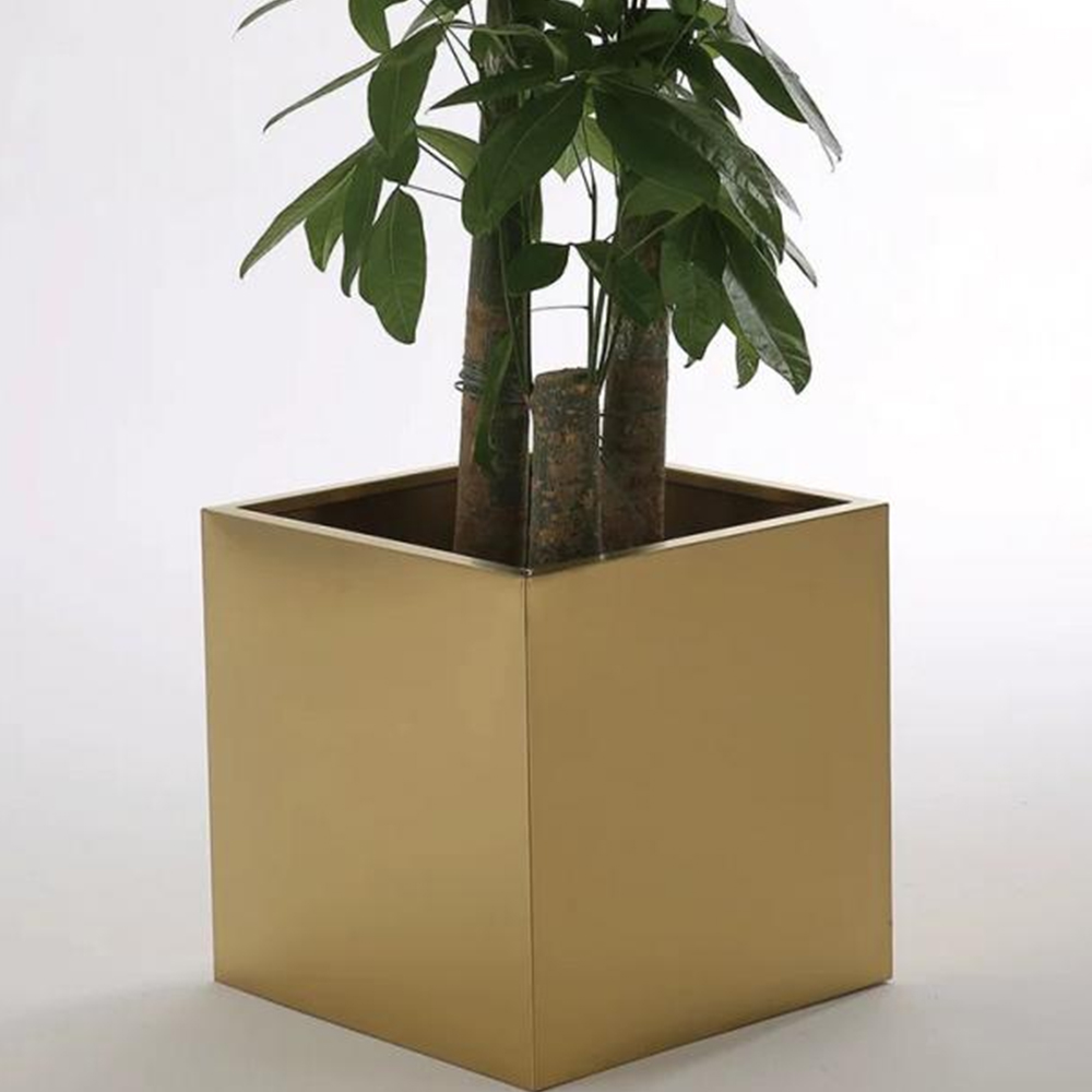 66101 Stainless Steel Square Planter Box