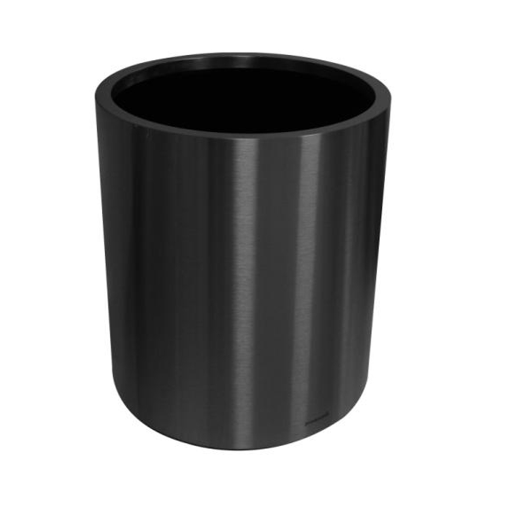 FPR-4050 Black Stainless Steel Cylindrical Planter