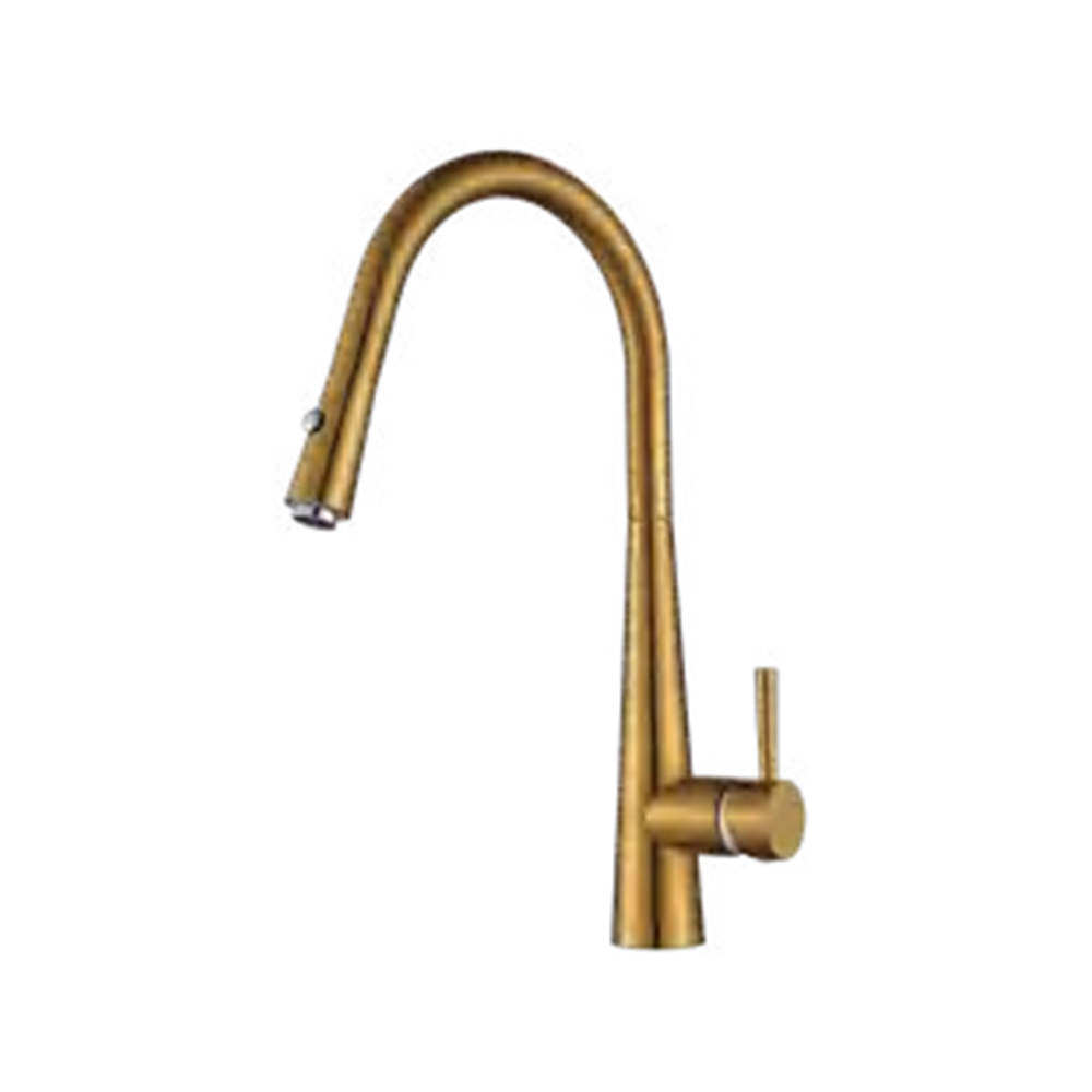 WT1004BB-KF Brushed Brass Pull Down Kitchen Faucet