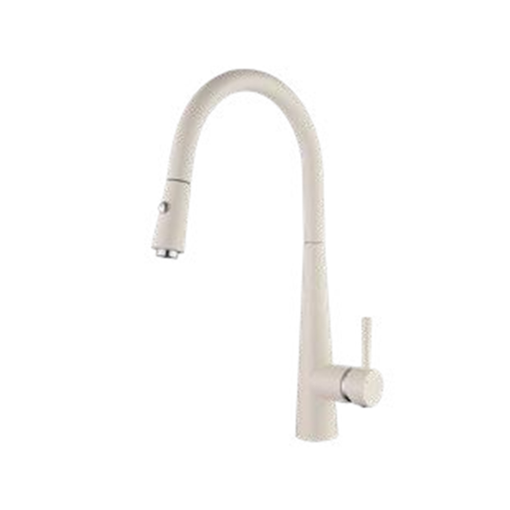WT1004LW-KF Cream White Pull Down Kitchen Faucet