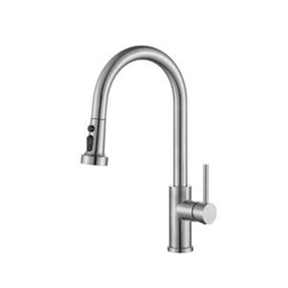 WT1719SUS-KF SUS304 Stainless Steel Pull Down Kitchen Faucet